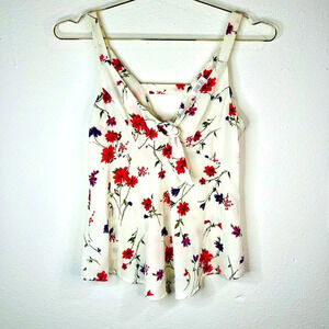 Sienna Sky Off White & Floral Sleevless Blouse